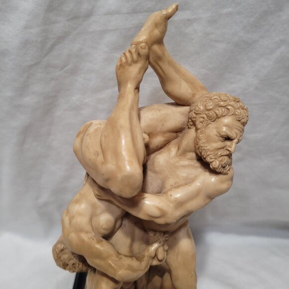 SOLD! G. Ruggeri Sculpture Italy Mythology Nude Hercules Diomedes Vintage 60's - Picture 9 of 16